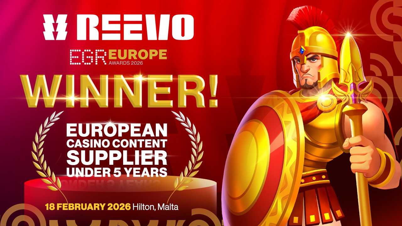 REEVO Wins “European Casino Content Supplier Under 5 Years” at EGR Europe Awards 2026